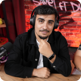 Podcastcover von HOTSTREAKS mit Titel der Episode und Foto des Gastes